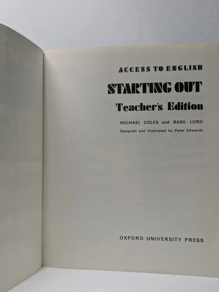 Access to English. Starting Out