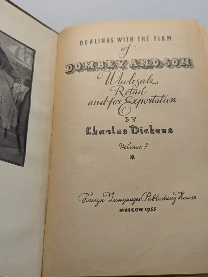 Dealings with the firm Dombey and son. Wholesale, Retail and for Exportation. Volume 2