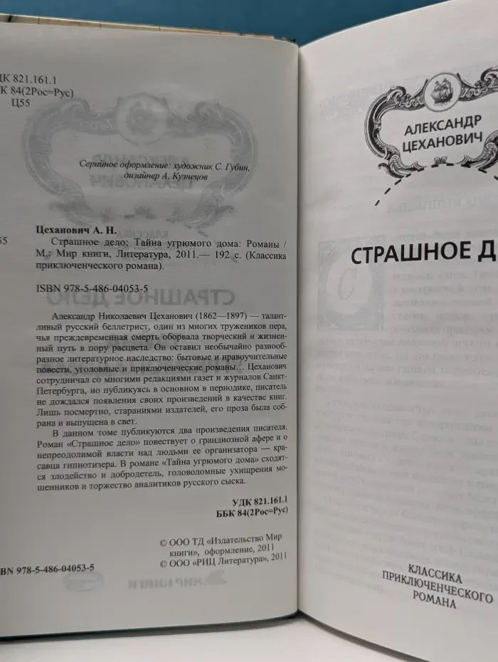 Классика приключенческого романа. Страшное дело. Тайна угрюмого дома