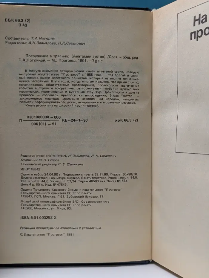 Погружение в трясину. Анатомия застоя
