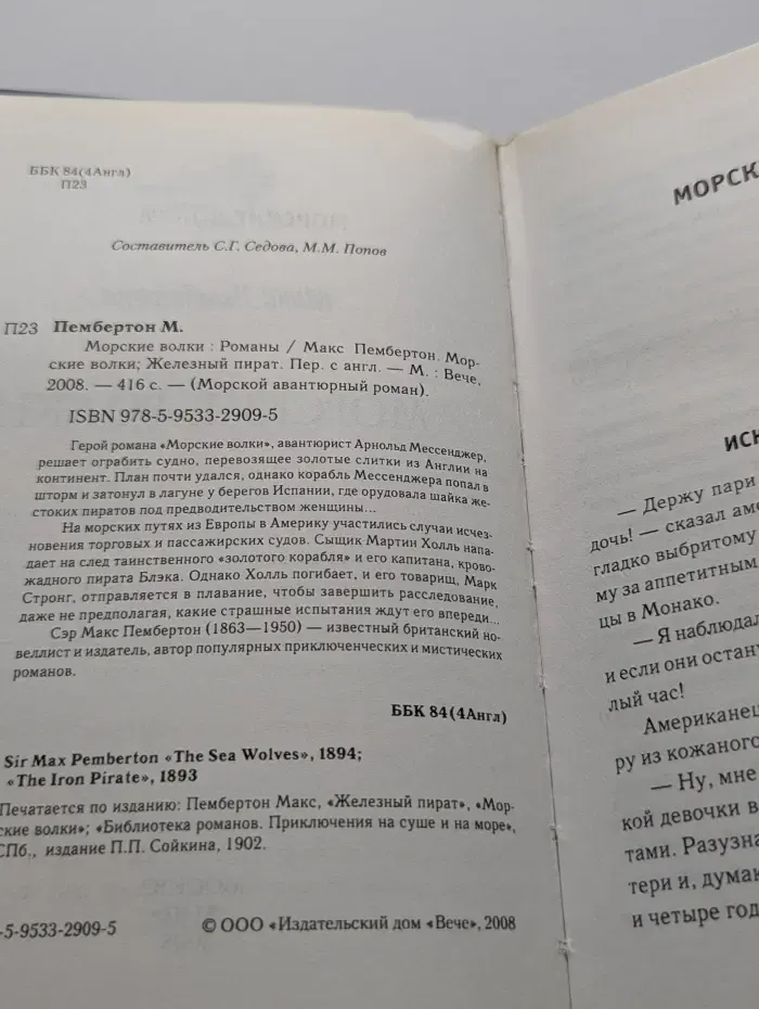 Морской авантюрный роман. Морские волки. Железный пират