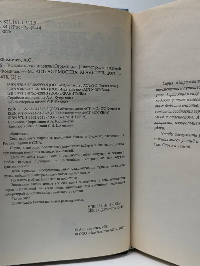Отражения. Услышать эхо