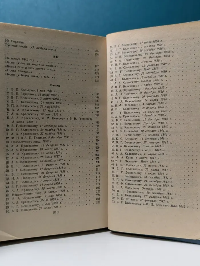 Алексей Васильевич Кольцов. Сочинения