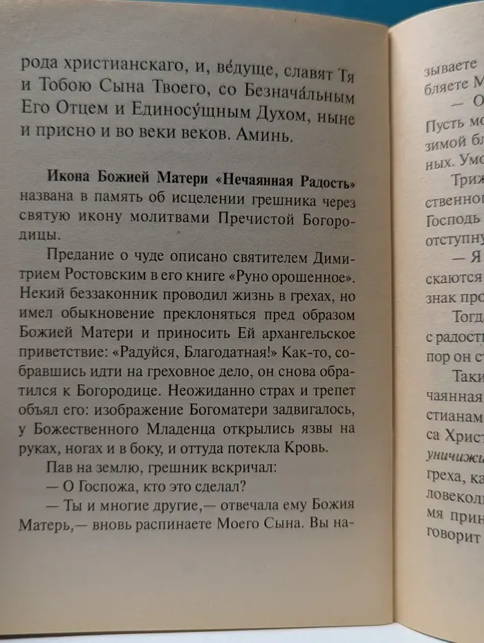 Акафист Божией Матери в честь иконы Ее Нечаянная Радость