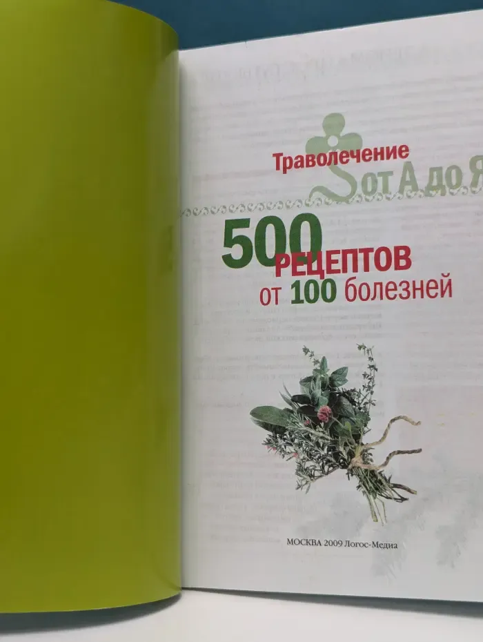 Справочник целебника. Спецвыпуск № 1/2009. 500 рецептов от 100 болезней