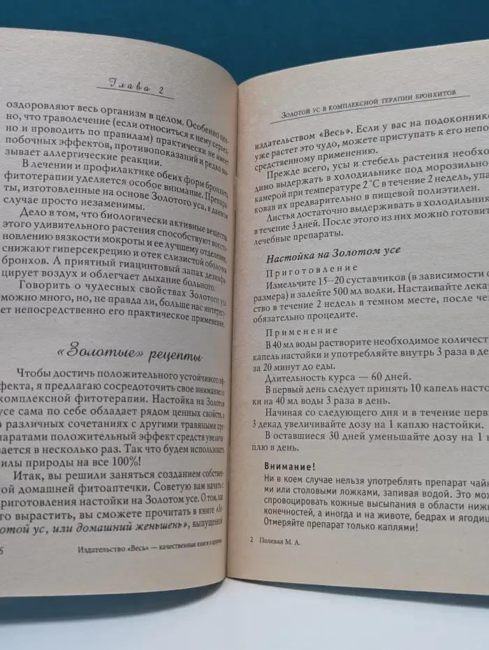 Рецепты кладовых природы. Золотой ус против болезней дыхания. Бронхит и астма