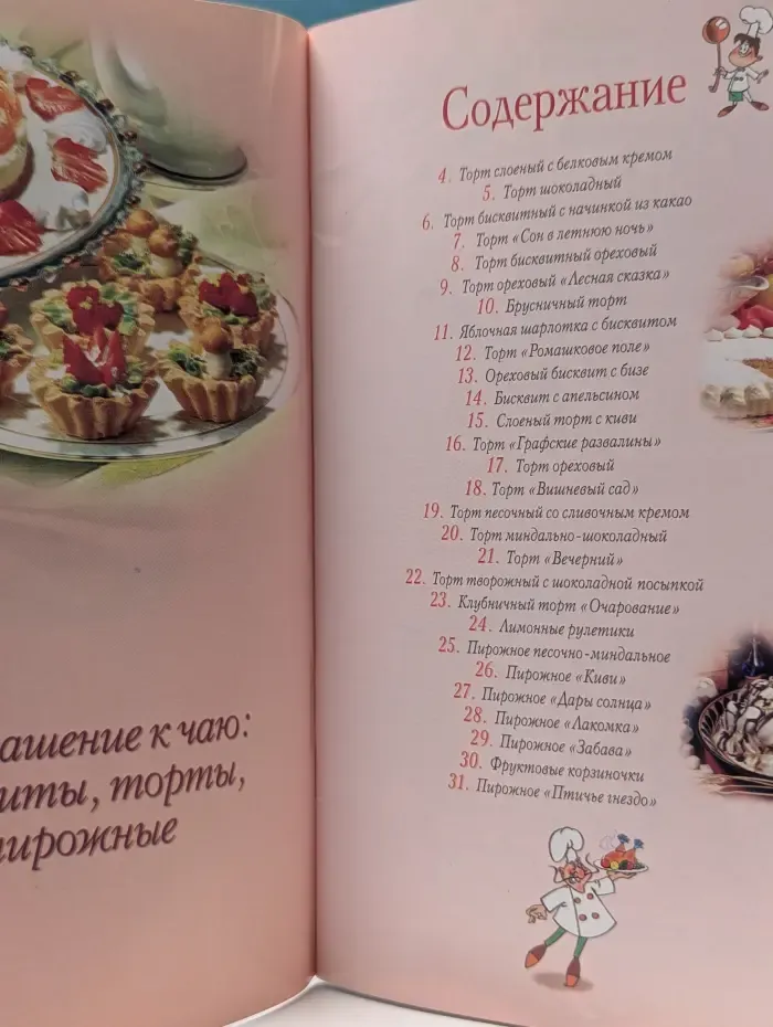 Повар и поваренок. Приглашение к чаю. Бисквиты, торты, пирожные