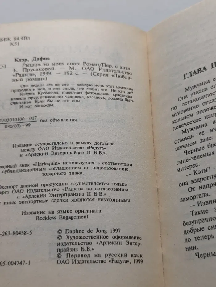 Любовный роман. Рыцарь из моих снов