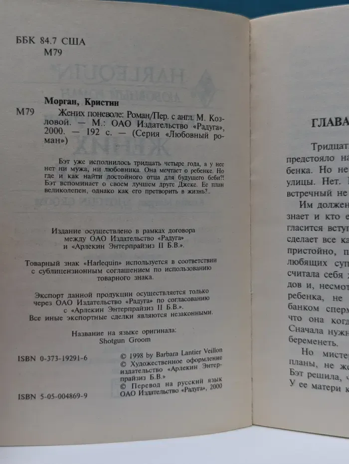Любовный роман. Жених поневоле