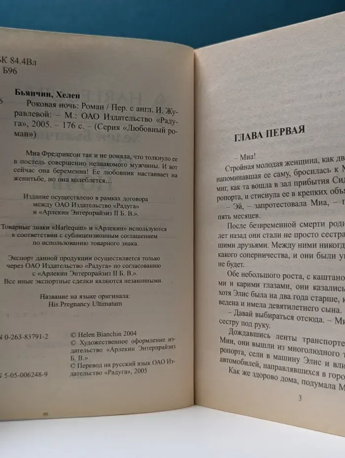 Любовный роман. Роковая ночь