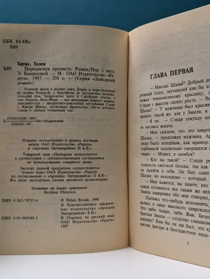 Любовный роман. Перешагнув пропасть