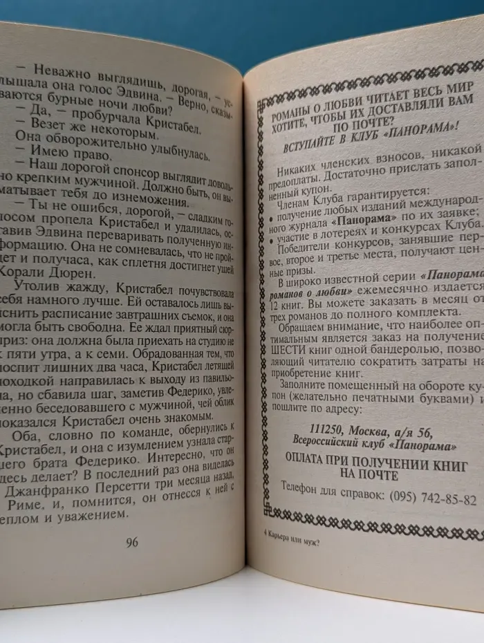 Панорама романов о любви. Карьера или муж?