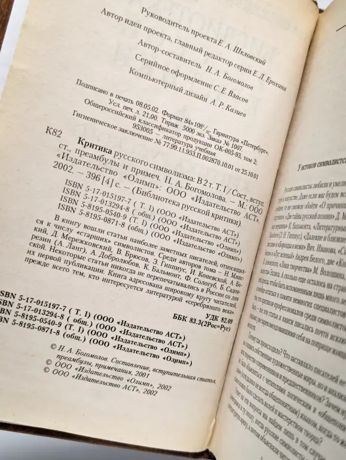 Критика русского символизма. Том 1