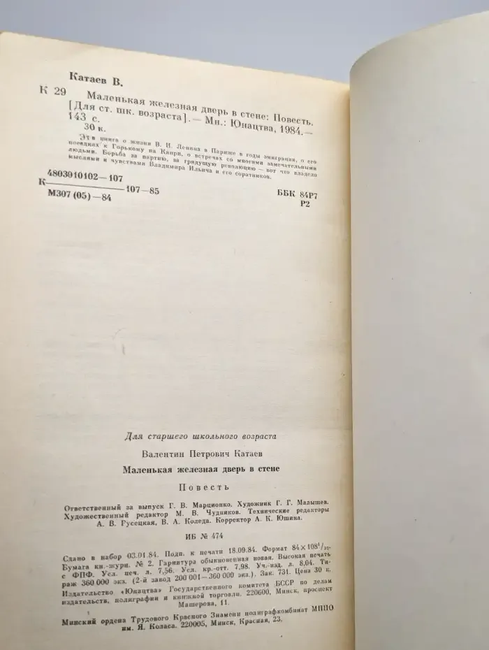 Маленькая железная дверь в стене