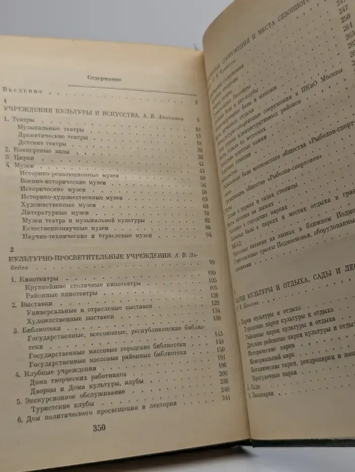 Досуг в Москве