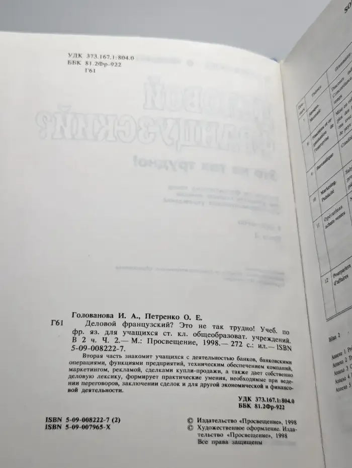 Le Francais des affaires? C'est pourtant facile! Часть 2
