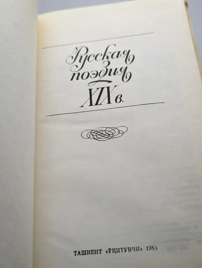 Русская поэзия XIX в.