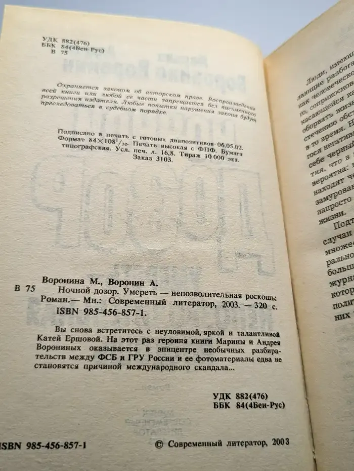 Ночной дозор. Умереть - непозволительная роскошь