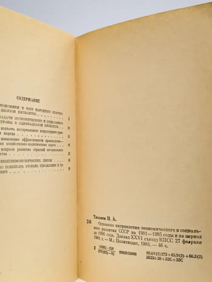 Основные направления экономического и социального развития