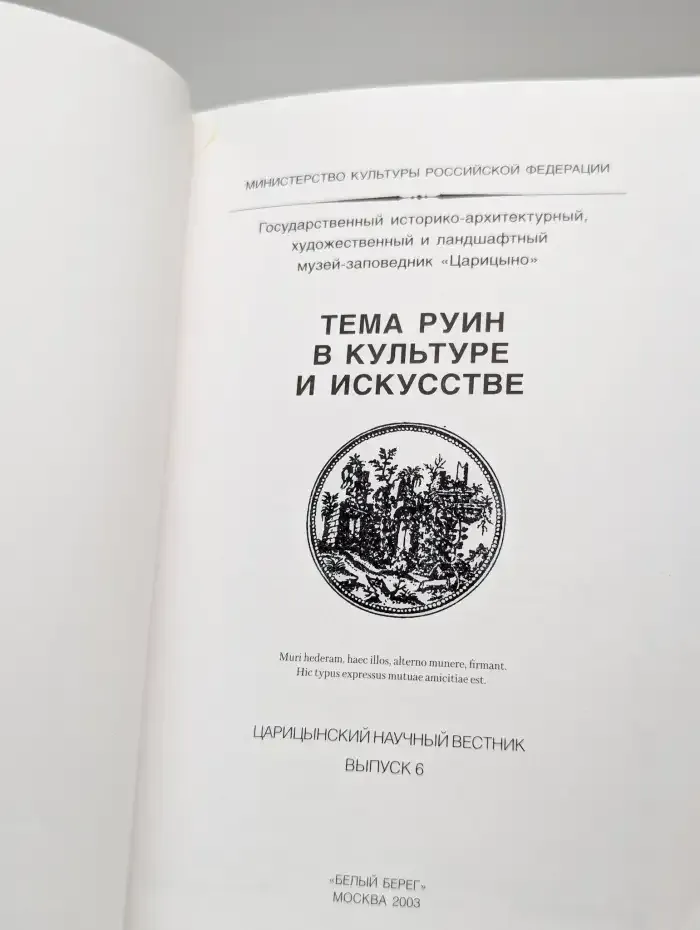 Царицынский научный вестник. Выпуск 6. Тема руин