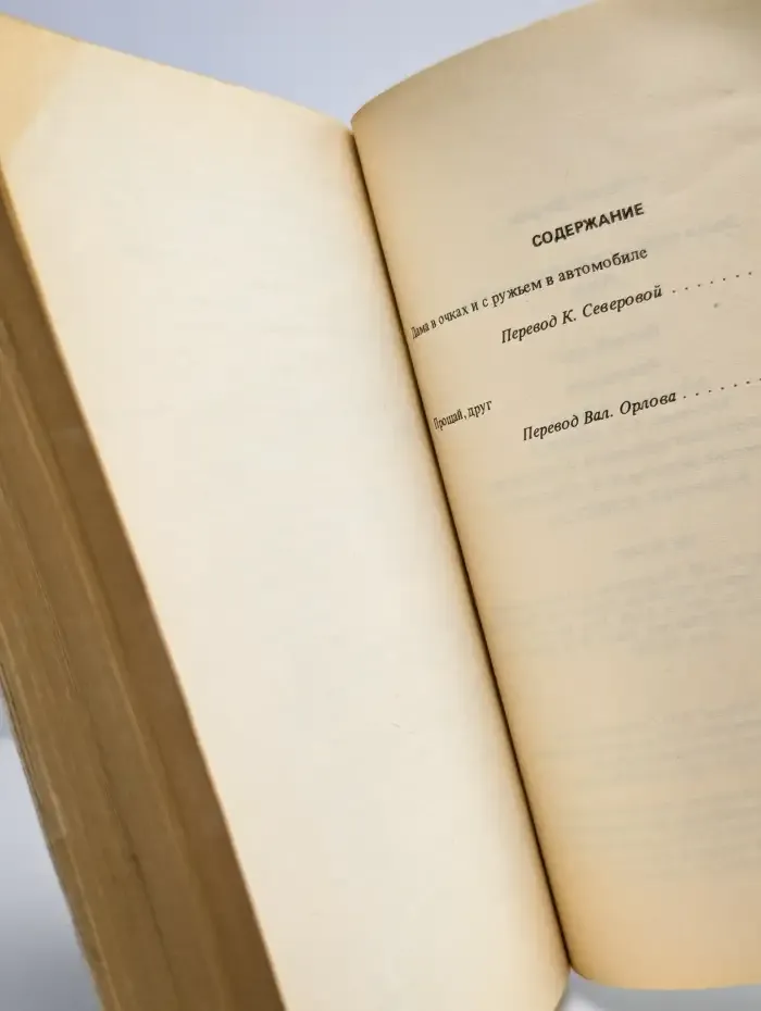 Дама в очках и с ружьём в автомобиле