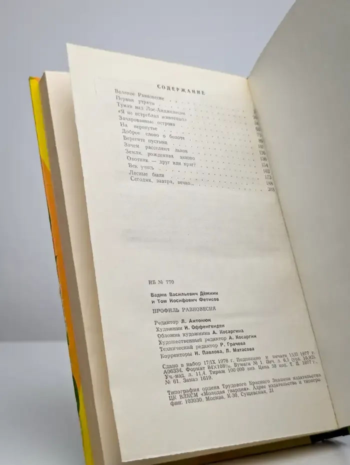 Профиль равновесия