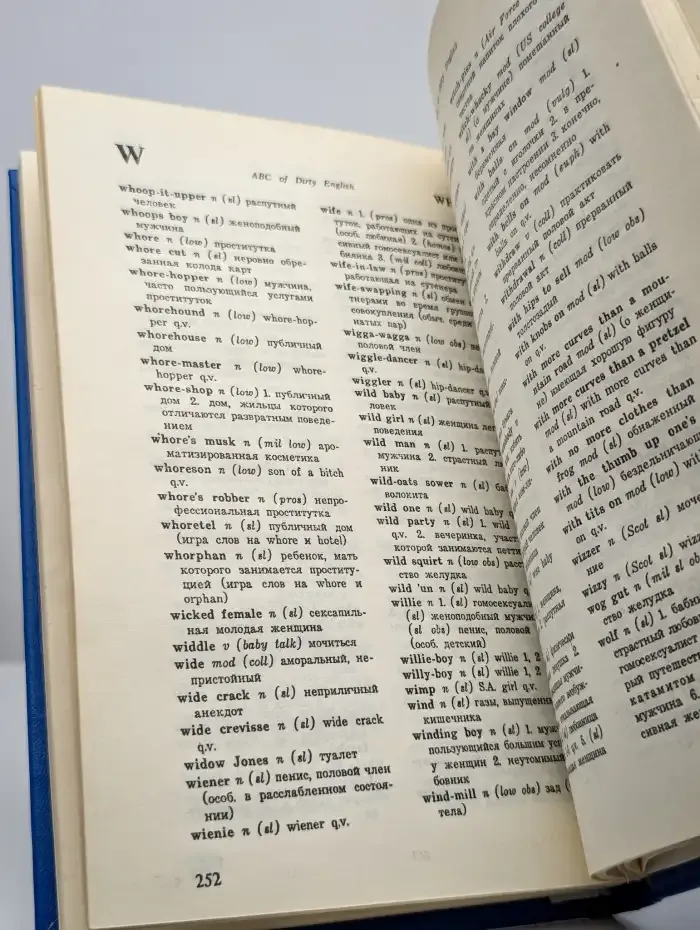Англо-русский словарь-справочник табуизированной лексики