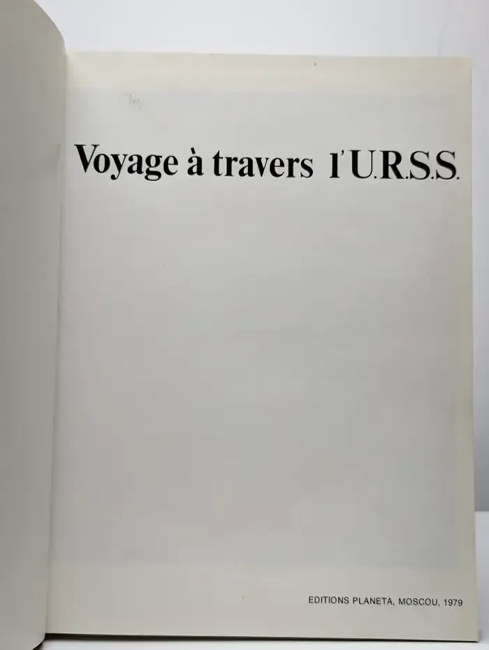 Voyage a travers I'URSS