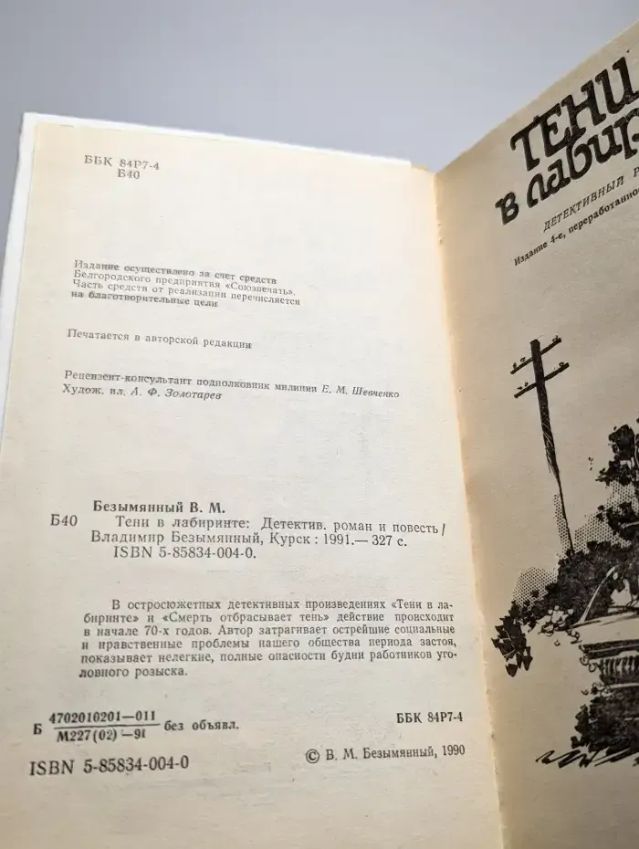 Тени в лабиринте. Смерть отбрасывает тень
