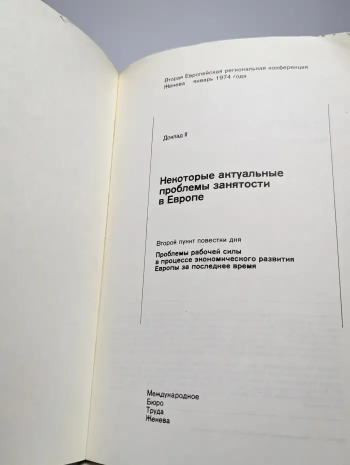 Доклад 2. Некоторые актуальные проблемы занятости в Европе
