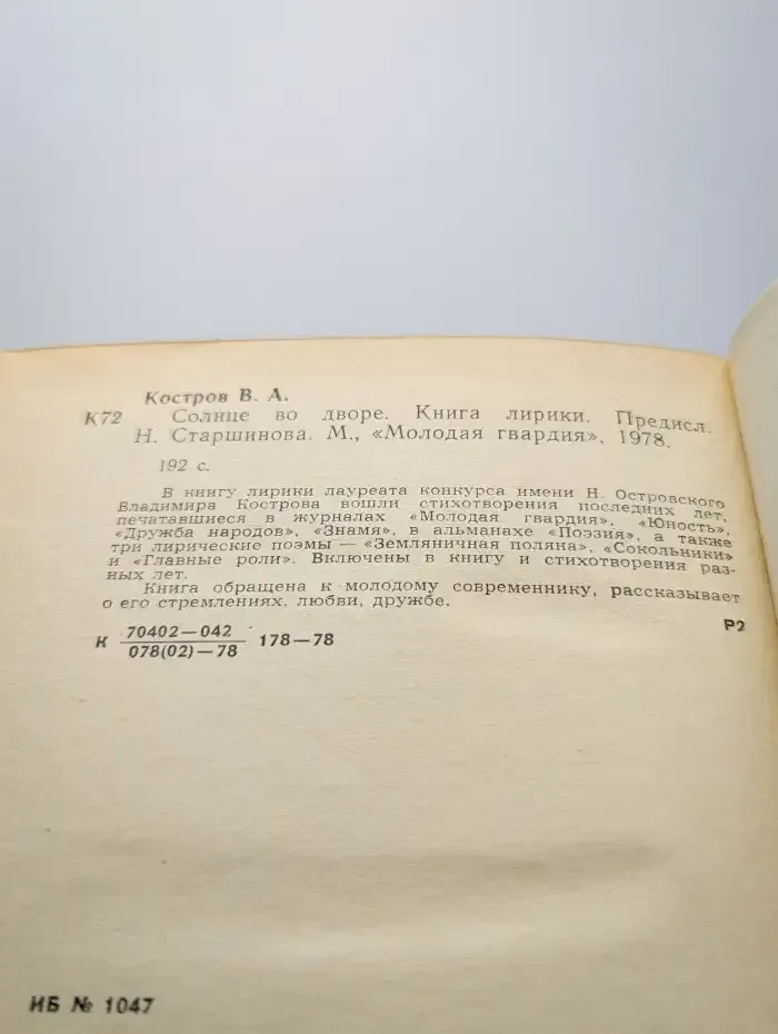 Солнце во дворе