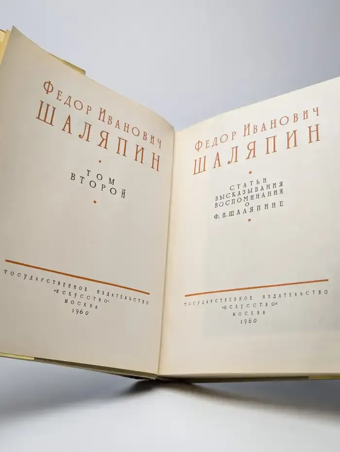Шаляпин. Том 2. Статьи. Высказывания. Воспоминания