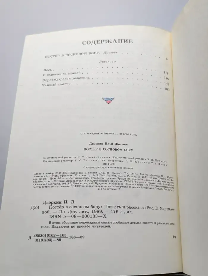 Костер в сосновом бору