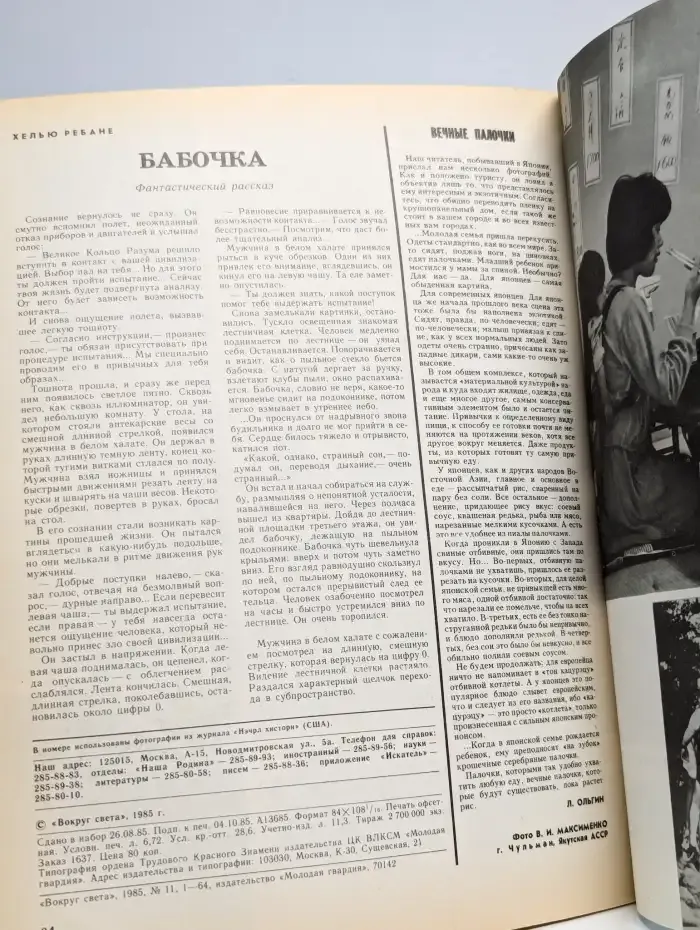 Вокруг света. № 11, 1985