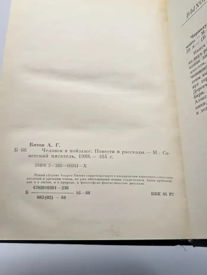 Человек в пейзаже. Повести и рассказы