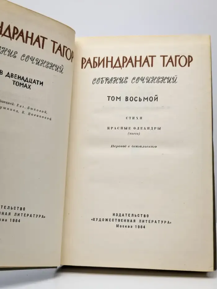 Р. Тагор. Собрание сочинений в двенадцати томах. Том 8