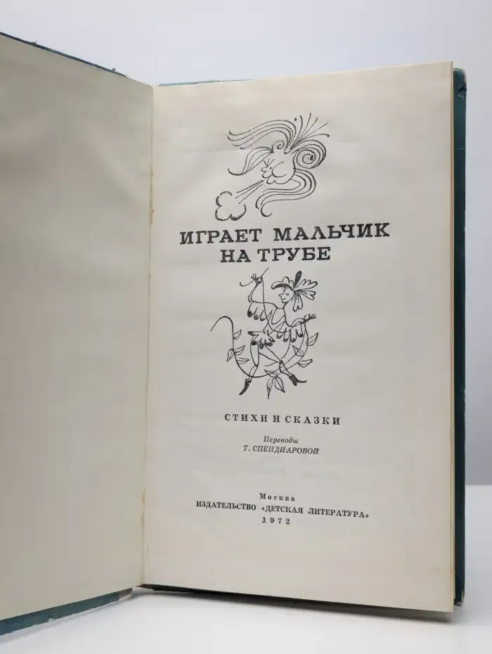 Играет мальчик на трубе
