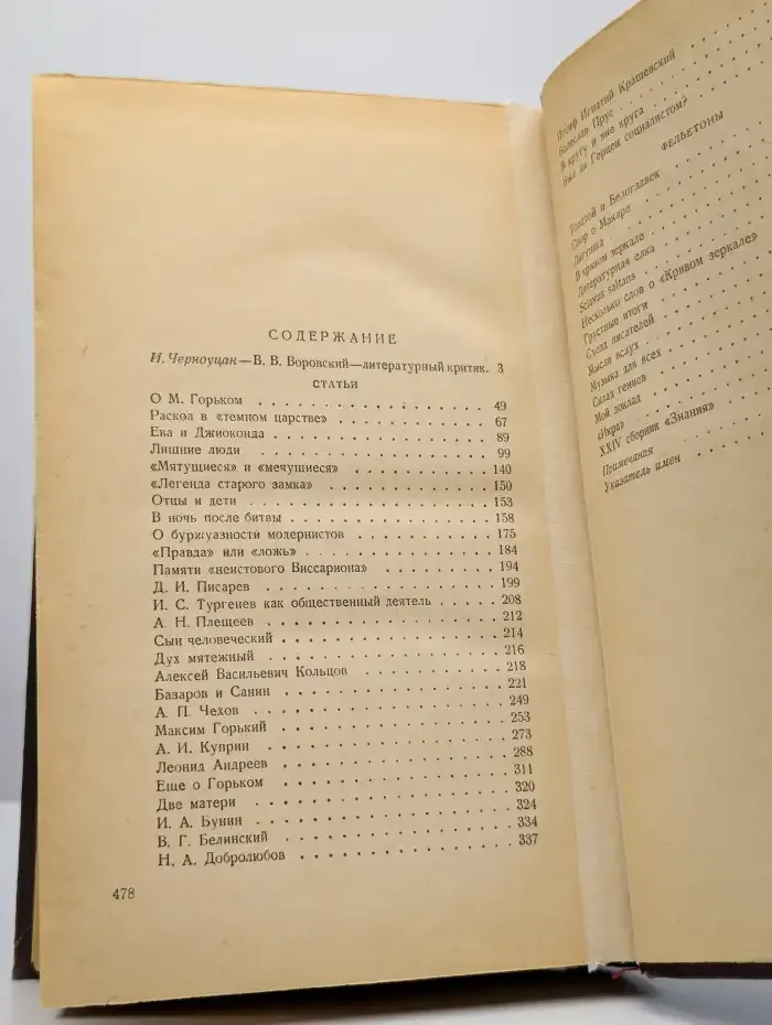Литературно-критические статьи