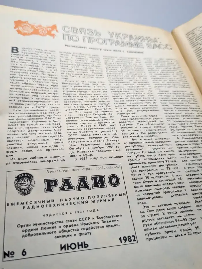 Радио. Выпуск №6/1982