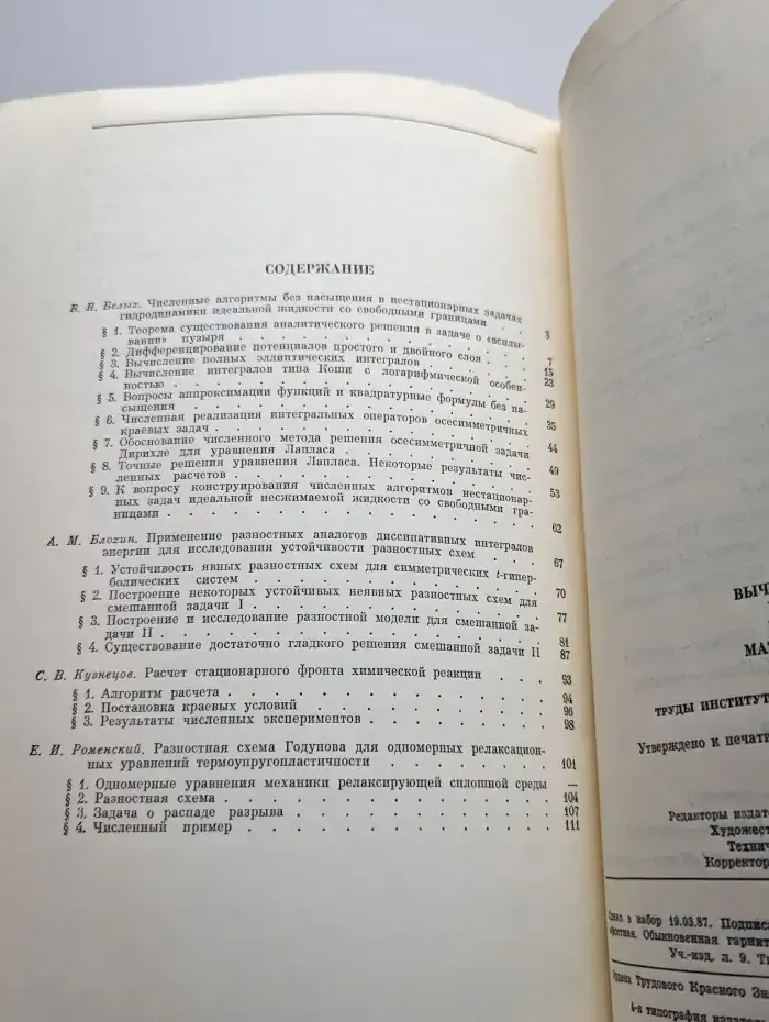 Вычислительные проблемы в задачах математической физики