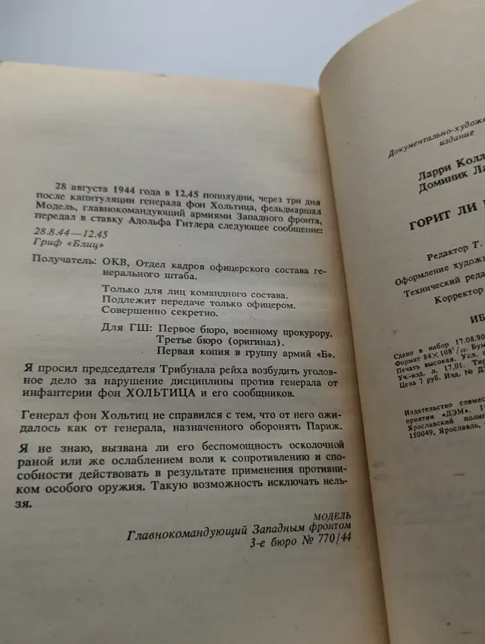 Горит ли Париж?