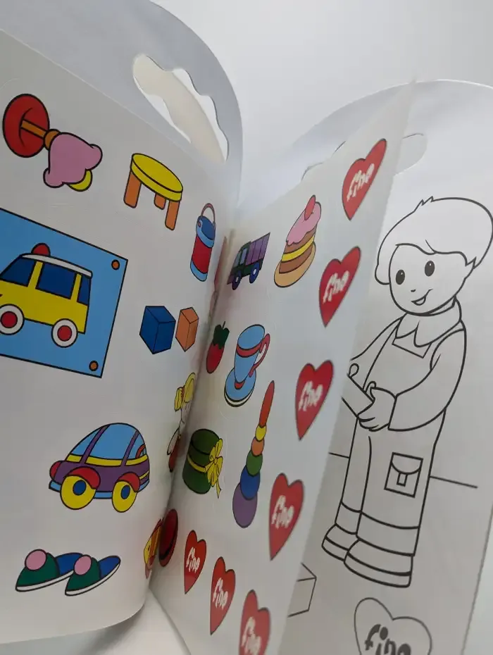 Раскраска с наклейками. My colouring book