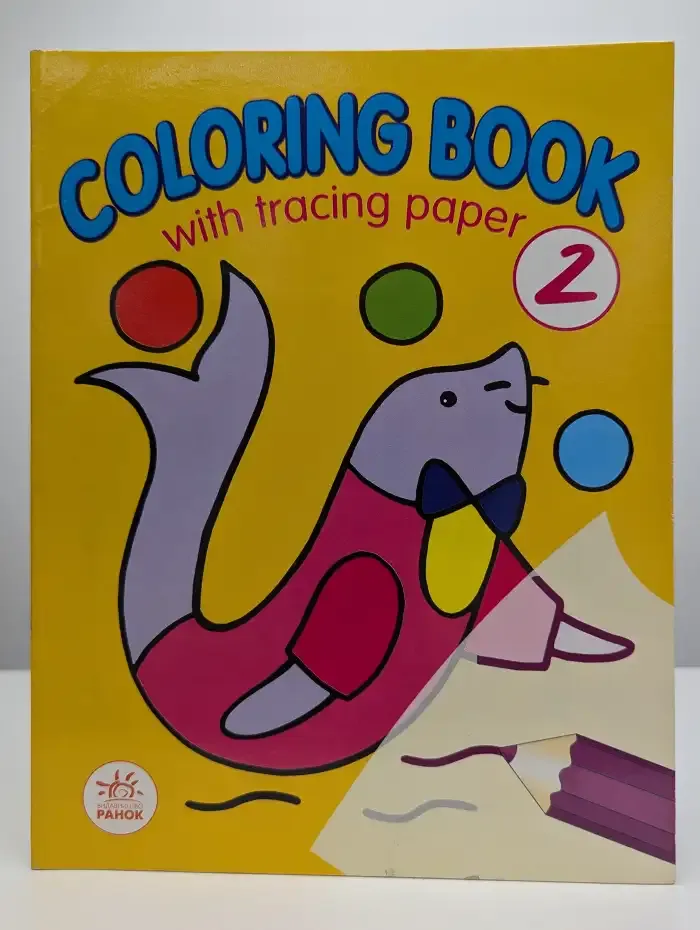 Coloring book with tracing paper  2