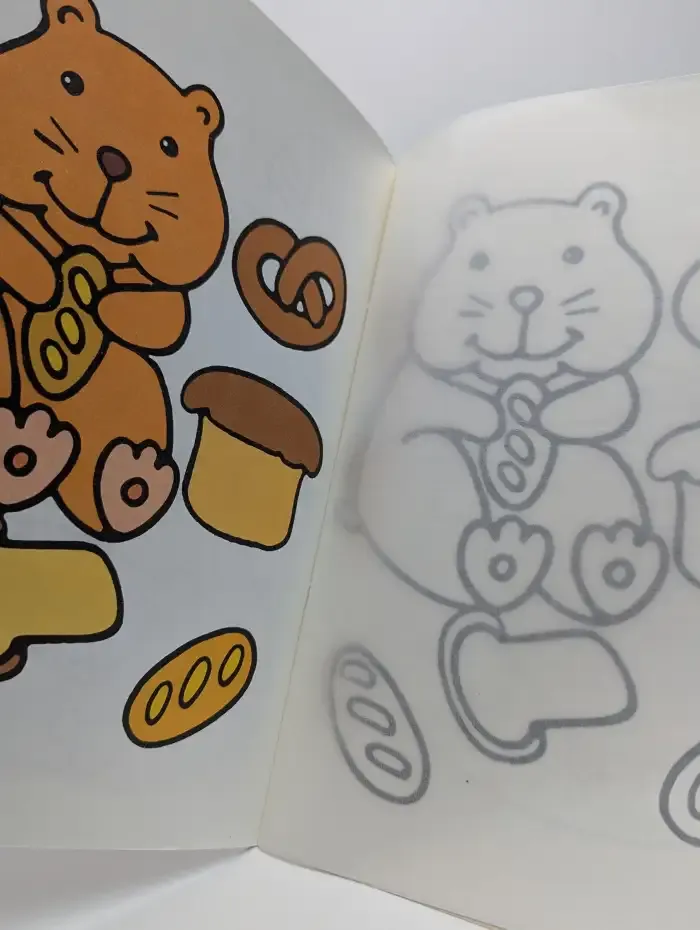 Coloring book with tracing paper  2