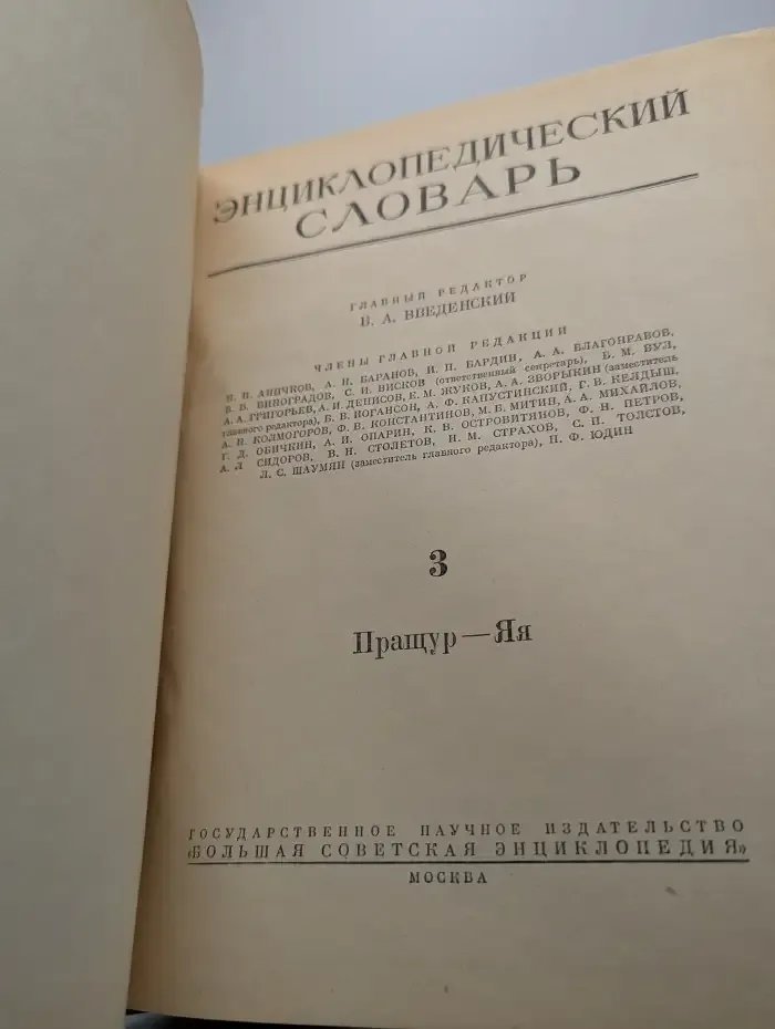 Энциклопедический словарь. Том 3. Пращур-Яя