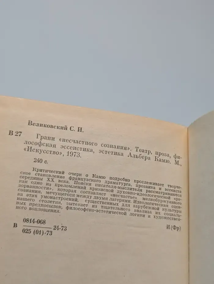 Грани несчастного сознания