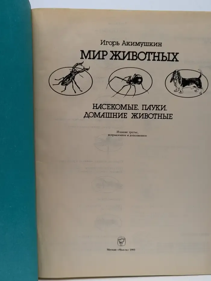 Мир животных. Насекомые. Пауки. Домашние животные