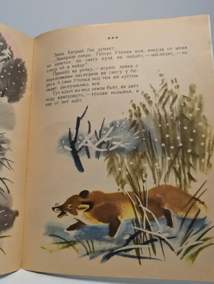 Хитрый лис и умная уточка. Книжка-картинка