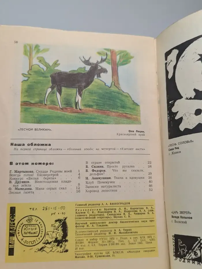 Юный натуралист. Выпуск № 10/1972
