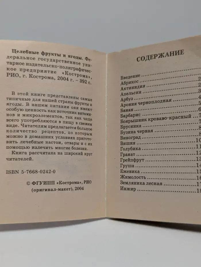 Целебные фрукты и ягоды